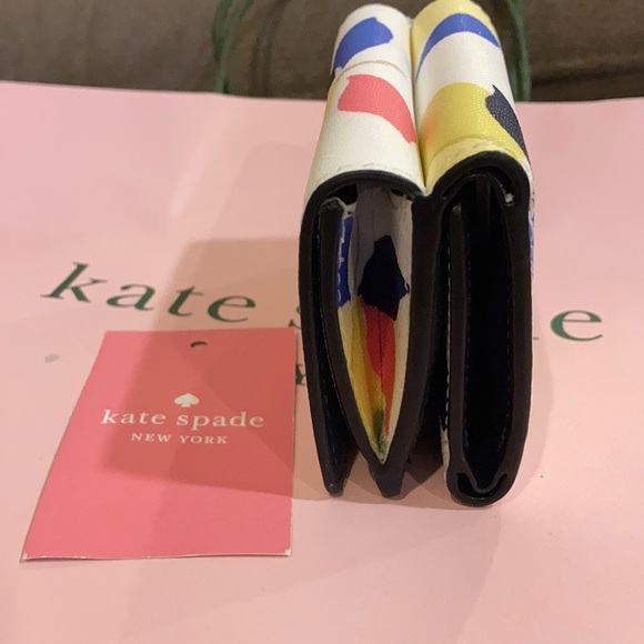 Kate spade micro tri fold wallet lemon zest - Picture 11 of 13